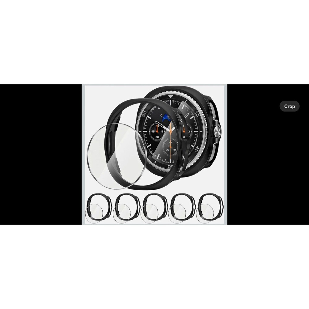 46mm Smart Watch Protective Case w/ Screen Protector, Anti-Scratch, 8K (6pk)